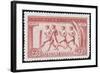 A Group Of Athletes Running, Greece 1906 Olympic Games, 2 Drachma, Unused Stamp Design-null-Framed Giclee Print