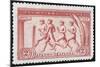A Group Of Athletes Running, Greece 1906 Olympic Games, 2 Drachma, Unused Stamp Design-null-Mounted Giclee Print
