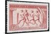 A Group Of Athletes Running, Greece 1906 Olympic Games, 2 Drachma, Unused Stamp Design-null-Stretched Canvas