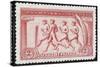 A Group Of Athletes Running, Greece 1906 Olympic Games, 2 Drachma, Unused Stamp Design-null-Stretched Canvas