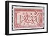 A Group Of Athletes Running, Greece 1906 Olympic Games, 2 Drachma, Unused Stamp Design-null-Framed Giclee Print