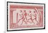 A Group Of Athletes Running, Greece 1906 Olympic Games, 2 Drachma, Unused Stamp Design-null-Framed Giclee Print