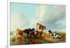 A Group of Cattle, 1877-Thomas Sidney Cooper-Framed Giclee Print
