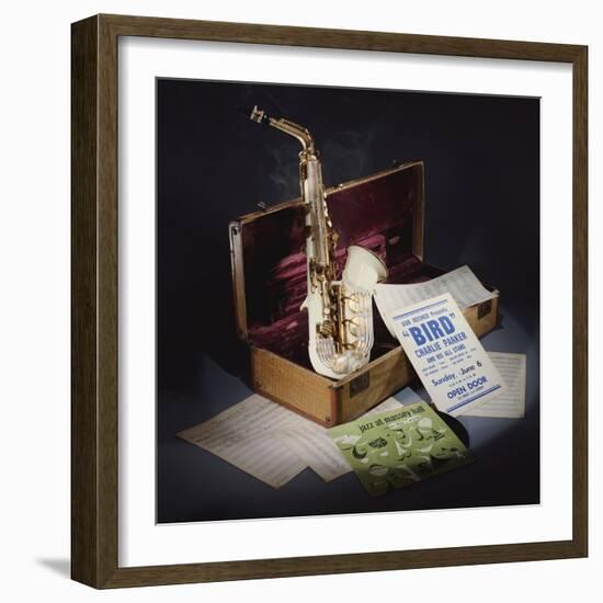 A Group of Charlie Parker Memorabilia-null-Framed Giclee Print