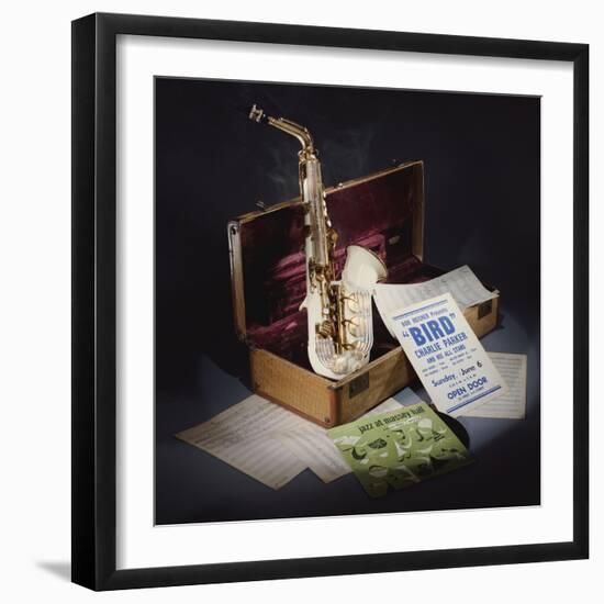 A Group of Charlie Parker Memorabilia-null-Framed Giclee Print