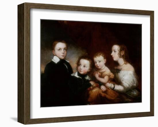 A Group of Children, C.1850-Christina Robertson-Framed Giclee Print