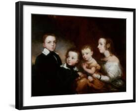 A Group of Children, C.1850-Christina Robertson-Framed Giclee Print