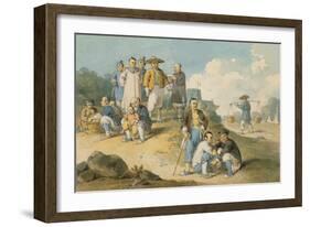 A Group of Chinese Watching the Earl Macartney's Embassy to China-William Alexander-Framed Giclee Print