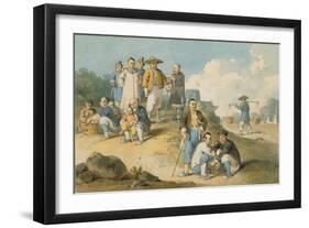 A Group of Chinese Watching the Earl Macartney's Embassy to China-William Alexander-Framed Giclee Print