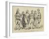 A Group of Criminals in the Chief Prison, Stamboul-null-Framed Giclee Print