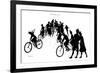 A Group of Cyclists in France-null-Framed Premium Giclee Print