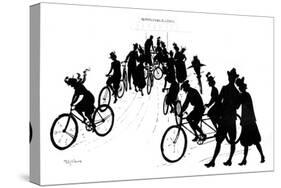 A Group of Cyclists in France-null-Stretched Canvas