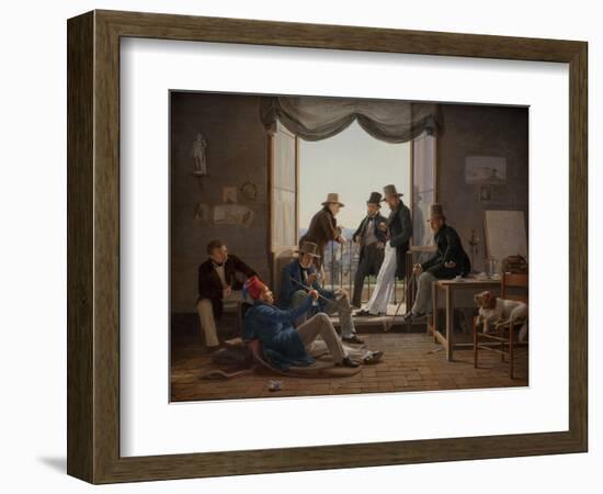 A Group of Danish Artists in Rome, 1837-Constantin Hansen-Framed Giclee Print