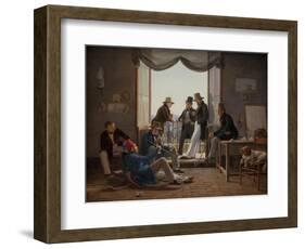 A Group of Danish Artists in Rome, 1837-Constantin Hansen-Framed Giclee Print