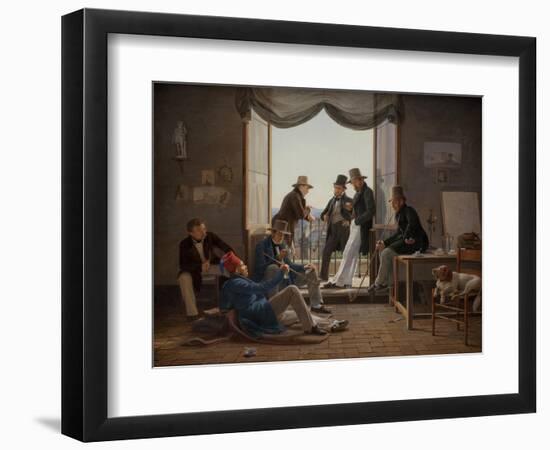 A Group of Danish Artists in Rome, 1837-Constantin Hansen-Framed Giclee Print