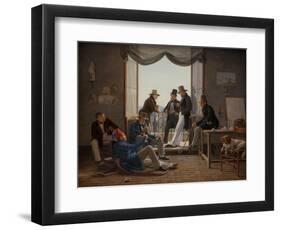 A Group of Danish Artists in Rome, 1837-Constantin Hansen-Framed Giclee Print