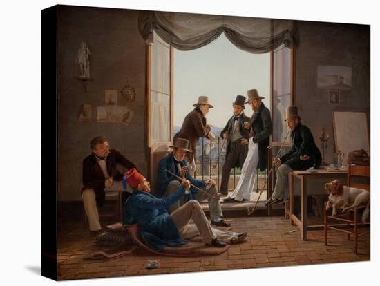 A Group of Danish-Constantin Hansen-Stretched Canvas