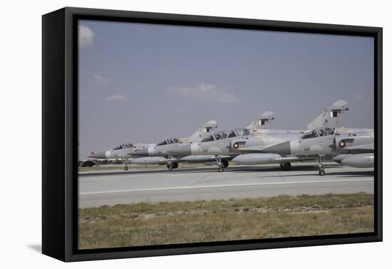 A Group of Dassault Mirage 2000-5Eda-Dda of the Qatar Emiri Air Force-Stocktrek Images-Framed Stretched Canvas