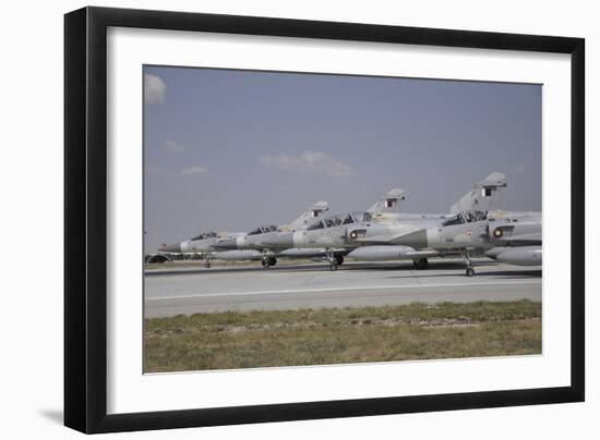 A Group of Dassault Mirage 2000-5Eda-Dda of the Qatar Emiri Air Force-Stocktrek Images-Framed Photographic Print