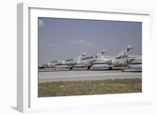 A Group of Dassault Mirage 2000-5Eda-Dda of the Qatar Emiri Air Force-Stocktrek Images-Framed Photographic Print