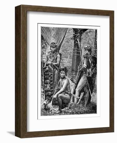 A Group of Dyaks, C1900-null-Framed Giclee Print