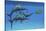 A Group of Fast Swimming Eurhinosaurus Marine Reptiles-null-Stretched Canvas