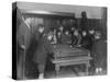 A Group of Fifteen Boys Cram around a Snooker Table During an Evening Game at a Boys Club-null-Stretched Canvas