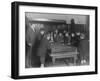 A Group of Fifteen Boys Cram around a Snooker Table During an Evening Game at a Boys Club-null-Framed Photographic Print