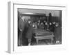 A Group of Fifteen Boys Cram around a Snooker Table During an Evening Game at a Boys Club-null-Framed Photographic Print