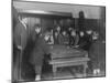 A Group of Fifteen Boys Cram around a Snooker Table During an Evening Game at a Boys Club-null-Mounted Photographic Print