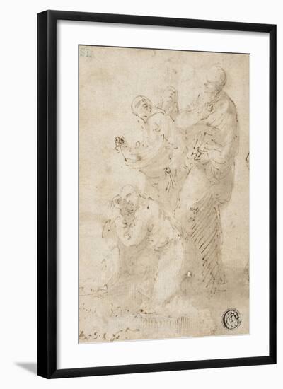 A group of figures, c.1649-Jusepe de Ribera-Framed Giclee Print