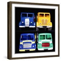 A Group of Foden and Leyland Model Trucks-null-Framed Giclee Print