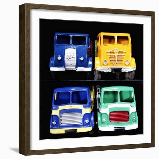 A Group of Foden and Leyland Model Trucks-null-Framed Giclee Print