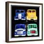 A Group of Foden and Leyland Model Trucks-null-Framed Giclee Print