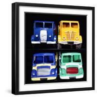 A Group of Foden and Leyland Model Trucks-null-Framed Giclee Print