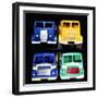 A Group of Foden and Leyland Model Trucks-null-Framed Giclee Print