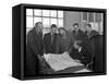 A Group of Foundry Staff with Technical Drawings, Sheffield, South Yorkshire, 1963-Michael Walters-Framed Stretched Canvas