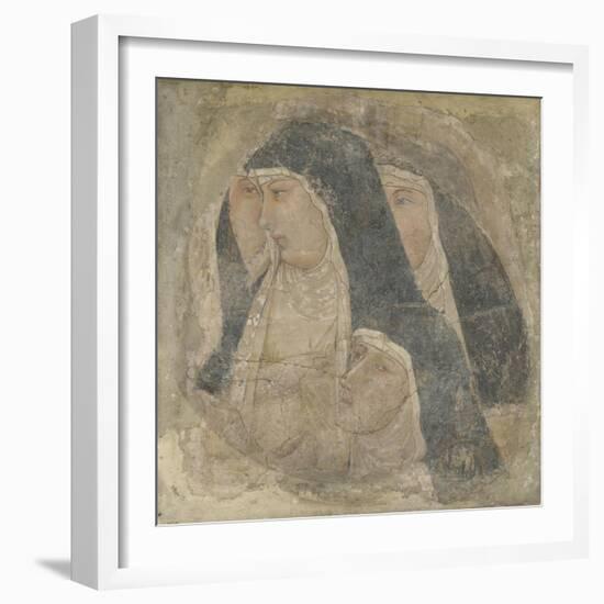 A Group of Four Poor Clares, Ca 1340-Ambrogio Lorenzetti-Framed Giclee Print