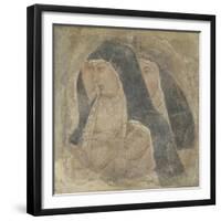 A Group of Four Poor Clares, Ca 1340-Ambrogio Lorenzetti-Framed Giclee Print