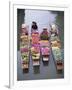 A Group of Four Women Market Traders in Boats Laden with Fruit and Flowers, Thailand-Gavin Hellier-Framed Photographic Print