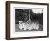 A Group of Girls and their Maypole in Wokingham, Surrey-null-Framed Photographic Print