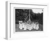 A Group of Girls and their Maypole in Wokingham, Surrey-null-Framed Photographic Print