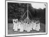 A Group of Girls and their Maypole in Wokingham, Surrey-null-Mounted Photographic Print