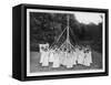 A Group of Girls and their Maypole in Wokingham, Surrey-null-Framed Stretched Canvas