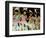 A Group of Girls Dressing as Bunny Rabbits Play with Rabbit Figures-null-Framed Photographic Print