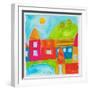 A Group of Houses in a Country Setting-null-Framed Giclee Print