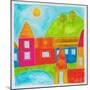 A Group of Houses in a Country Setting-null-Mounted Giclee Print