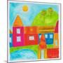 A Group of Houses in a Country Setting-null-Mounted Giclee Print