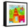 A Group of Houses-null-Framed Stretched Canvas