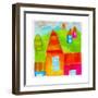 A Group of Houses-null-Framed Giclee Print